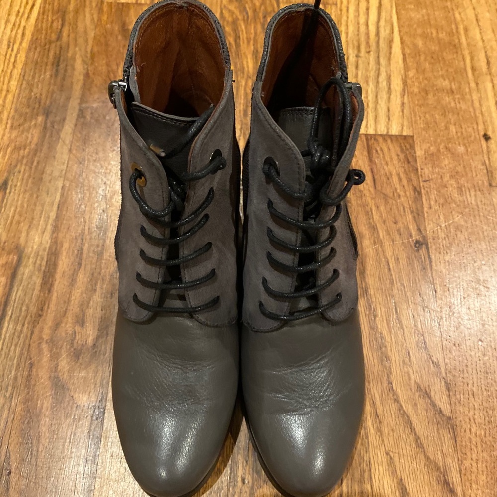 Hispanitas Lydia Dark Grey Ankle Boots Size 35 EU